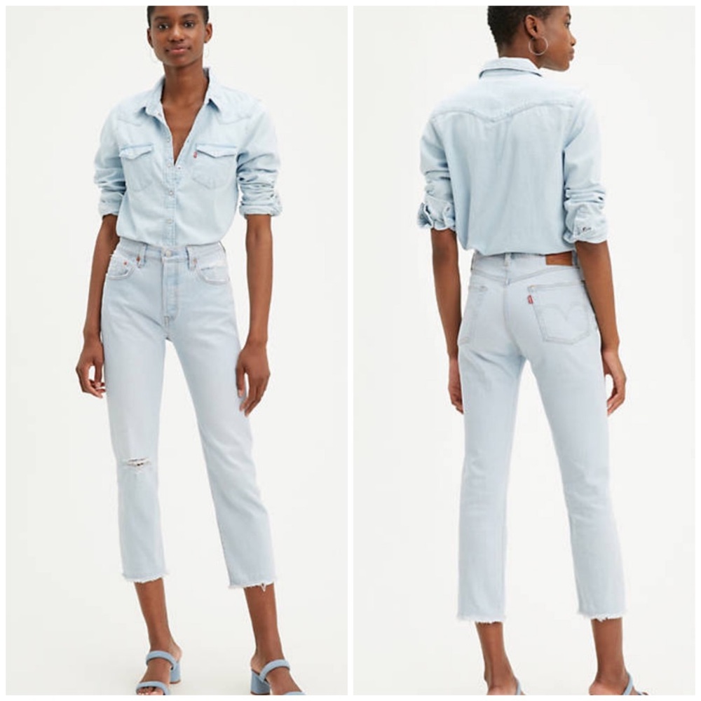 Levi’s 501 Original Stretch Cropped Jean Size 30
